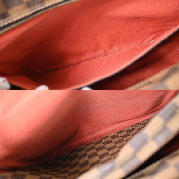 LOUIS VUITTON Naviglio Shoulder Bag Damier Ebene Leather Brown N45255 80HB689 - Picture 5 of 16